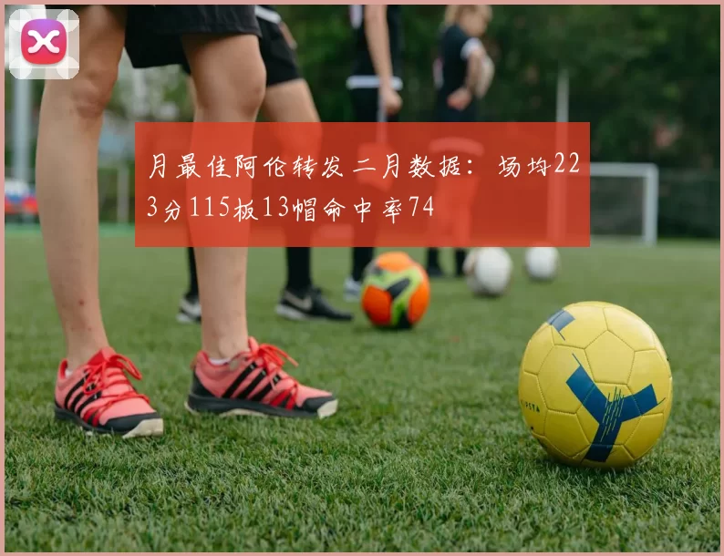 月最佳阿伦转发二月数据：场均223分115板13帽命中率74